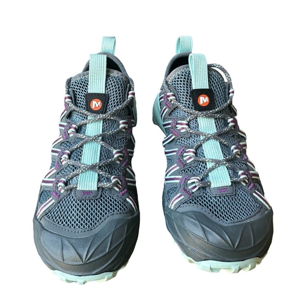 Merrell Shoes Choprock Blue Smoke Outdoor Comfort Hiking Shoes Women' s 6 NWOT - Picture 3 of 15